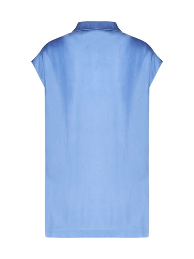Shop Alysi Dresses In Clear Blue