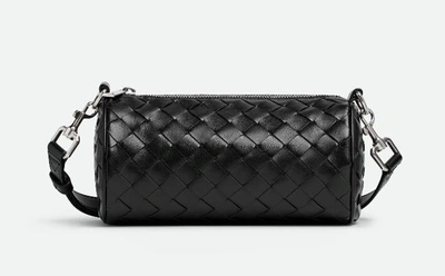 Shop Bottega Veneta Cross-body Bag " Mini Barrel" In Leather In Black