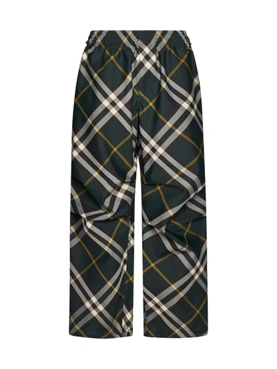Shop Burberry Trousers In Ivy Ip Check