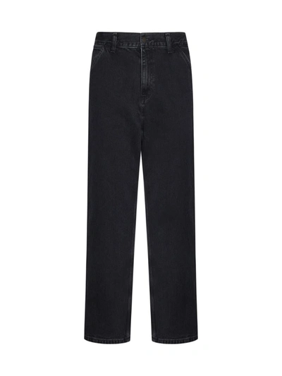 Shop Carhartt Wip Jeans In Black Stone Washed