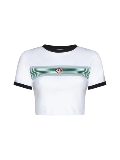 Shop Casablanca T-shirts And Polos In Gradient Stripe