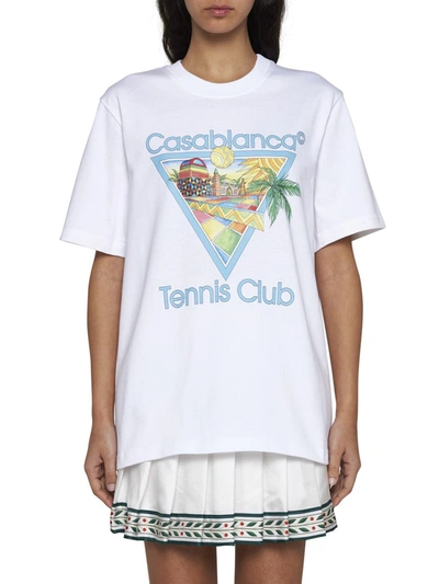 Shop Casablanca T-shirts And Polos In Afro Cubism Tennis Club