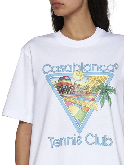 Shop Casablanca T-shirts And Polos In Afro Cubism Tennis Club