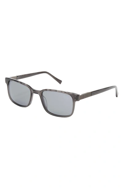 Ted Baker 55mm Polarized Square Sunglasses In Grey