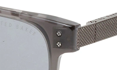 Ted Baker 55mm Polarized Square Sunglasses In Grey
