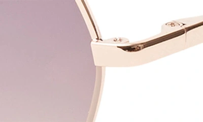 Shop Ted Baker 56mm Geometric Sunglasses In Rose Gold