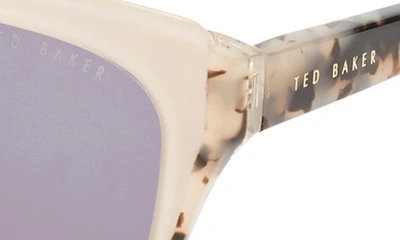 Shop Ted Baker 55mm Cat Eye Sunglasses In Bone