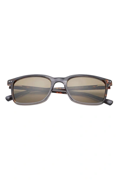 Shop Ted Baker 53mm Polarized Square Sunglasses In Grey