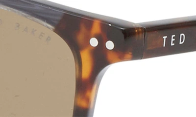 Ted Baker 53mm Polarized Square Sunglasses In Grey