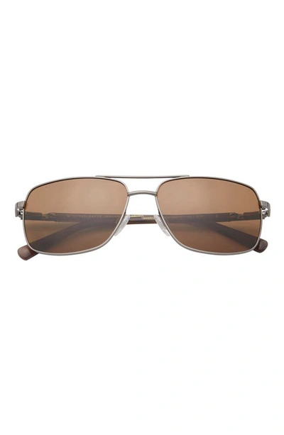 Shop Ted Baker 59mm Navigator Sunglasses In Gunmetal