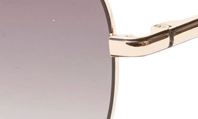 Shop Ted Baker 57mm Full Rim Aviator Sunglasses In Gold