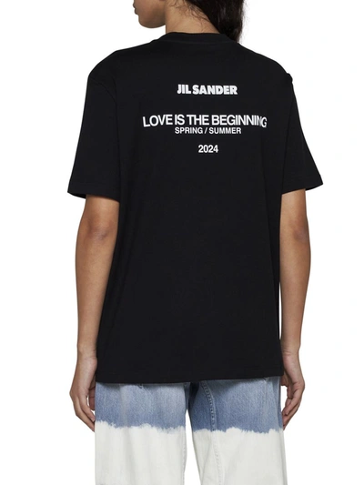 Shop Jil Sander T-shirts And Polos In Black