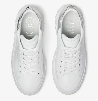 Shop Jimmy Choo "diamond Maxi" Sneaker In White