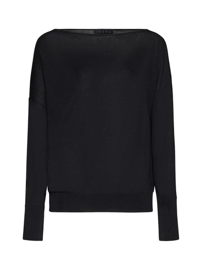 Shop Kaos Icona Sweaters In Black