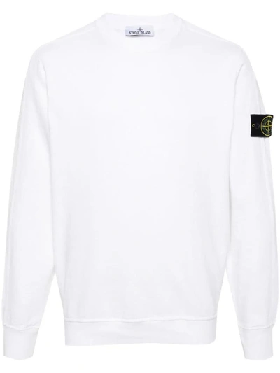 Shop Stone Island Crewneck Sweatshirt Clothing In White