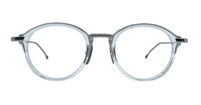 Shop Thom Browne Eyeglasses In Crystal Clear