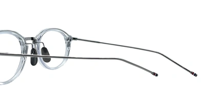 Shop Thom Browne Eyeglasses In Crystal Clear