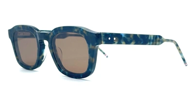 Shop Thom Browne Sunglasses In Navy Blue