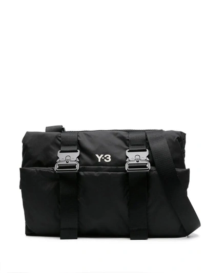 Shop Y-3 Adidas Foldable Shoulder  Bags In Black
