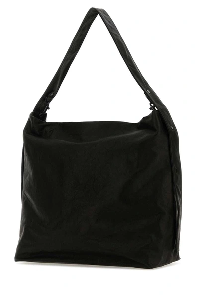 Shop Yohji Yamamoto Shoulder Bags In Black