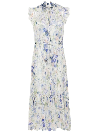 Shop Zimmermann Nature Maxi Dress Clothing In Blue
