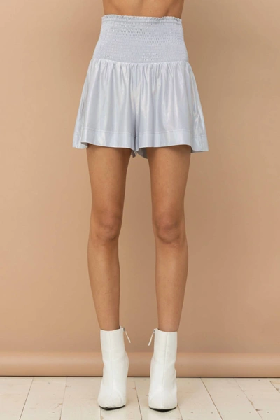 Shop Blue B Let's Cheer On The Season Shorts In Silver In White