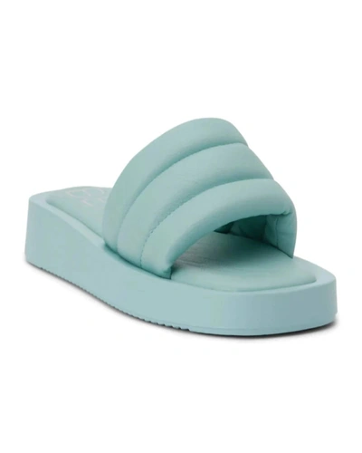 Shop Matisse Pax Slide Sandal In Mist Blue In Green