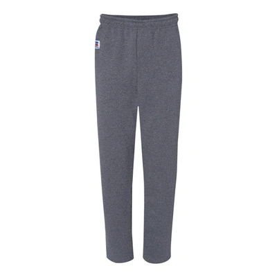 Shop Russell Athletic Dri Power Open Bottom Pocket Sweatpants In Grey
