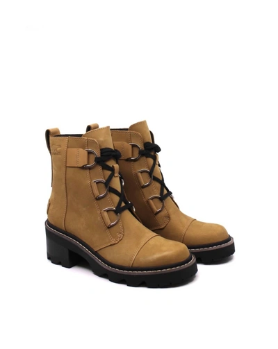 Shop Sorel Joan Now Lace Caribou Boot In Buff/black In Brown