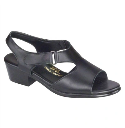 Shop Sas Suntimer Sandal - Wide In Black In Grey