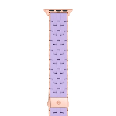 Shop Michele Women's 38/40/41mm And 42/44/45/49mm Lavender Silicone Band For Apple Watch In Purple