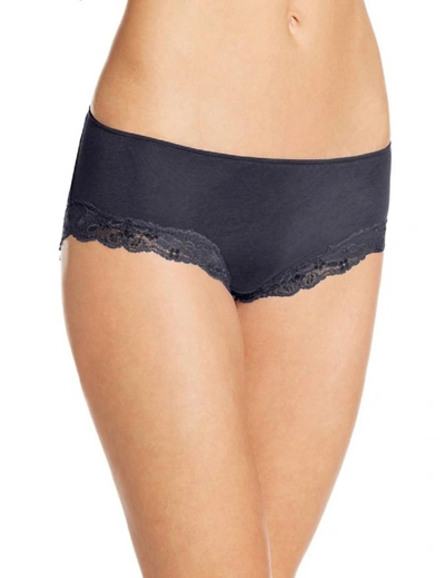 Shop Only Hearts Organic Cotton Hipster Panty In Black In Grey