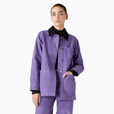 Shop Dickies Women's Duck Canvas Chore Coat In Purple