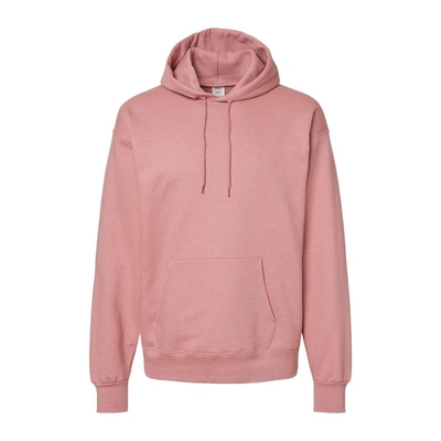 Shop Hanes Ultimate Cotton Hooded Sweatshirt In Pink