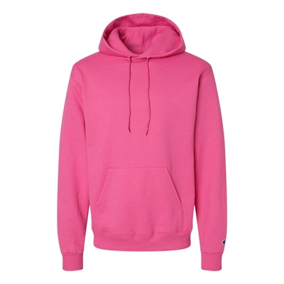 Shop Champion Powerblend Hooded Sweatshirt In Pink