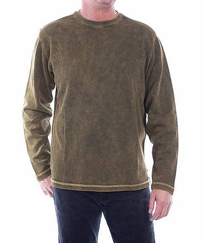 Shop Scully Men Josh Ribbed Knit Top In Green In Grey