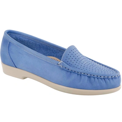 Shop Sas Women's Savvy Loafer - Medium In Denim In Blue