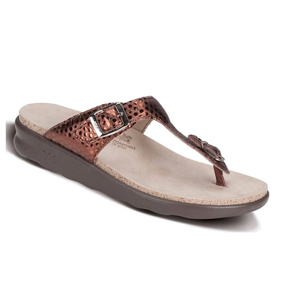 Shop Sas Women's Sanibel Sandal - Medium In Bronze In Brown