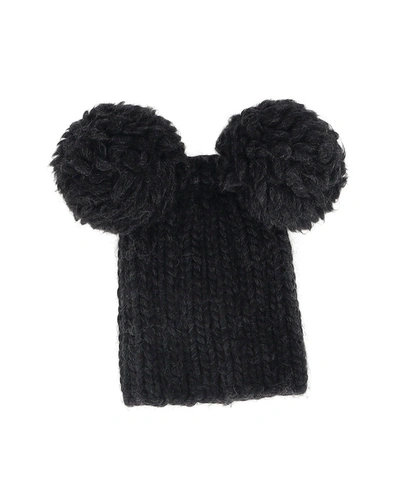 Shop Eugenia Kim Mimi Pom Pom Beanie In Black Wool