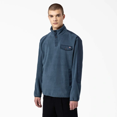 Shop Dickies Port Allen Fleece Pullover In Blue