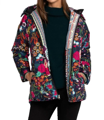 Shop Johnny Was Mauri Puffer Reversible Jacket In Multi In Black
