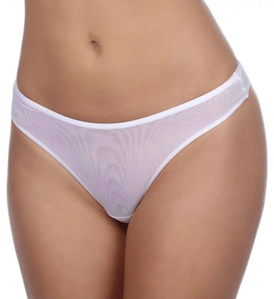 Shop Timpa Lingerie Natacha Low Cut Bikini Panty In White In Purple