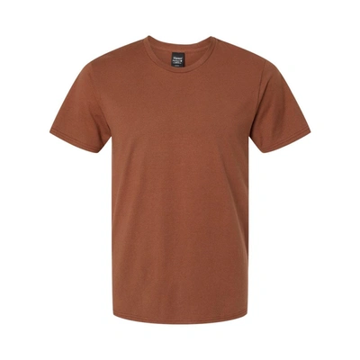 Shop Hanes Perfect-t T-shirt In Brown