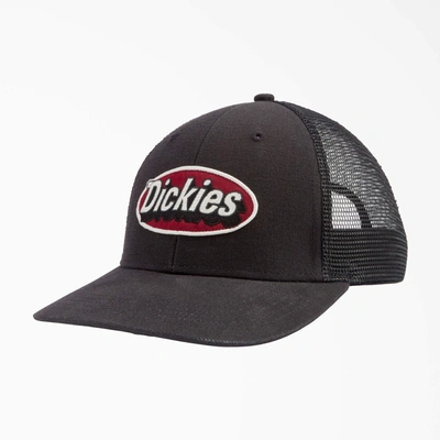 Shop Dickies Patch Logo Trucker Cap In Black