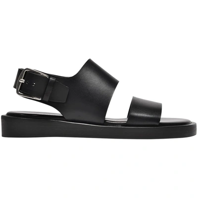 Shop Ann Demeulemeester Lore Sandals In Black Leather