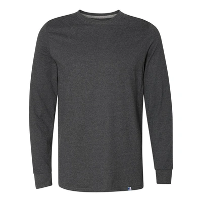 Shop Russell Athletic Essential 60/40 Performance Long Sleeve T-shirt In Grey