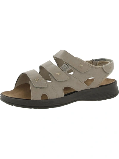 Shop Barefoot Freedom Bayou Womens Leather Ankle Strap Sport Sandals In Grey