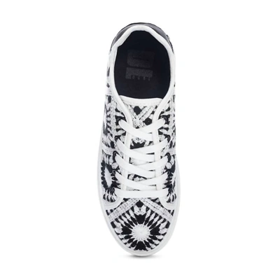Shop Chinese Laundry Women's Recreation Croche Sneakers In Black/white