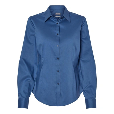 Van Heusen Women's Ultra Wrinkle Free Shirt In Blue