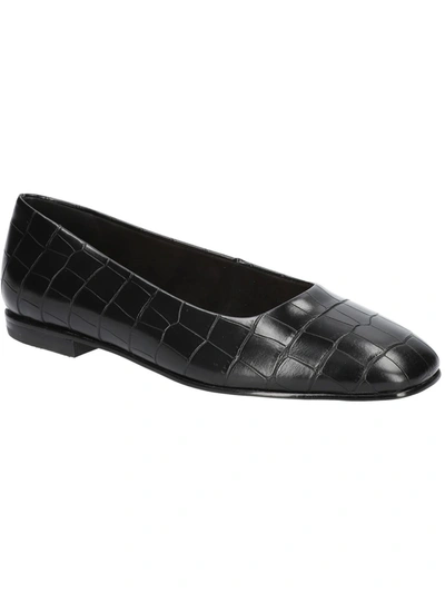 Shop Bella Vita Kimiko Womens Faux Leather Animal Print Loafers In Black